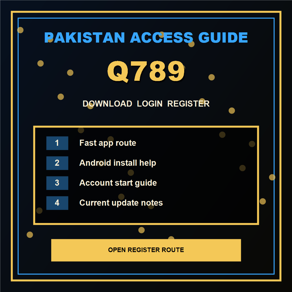 Q789 Pakistan route visual